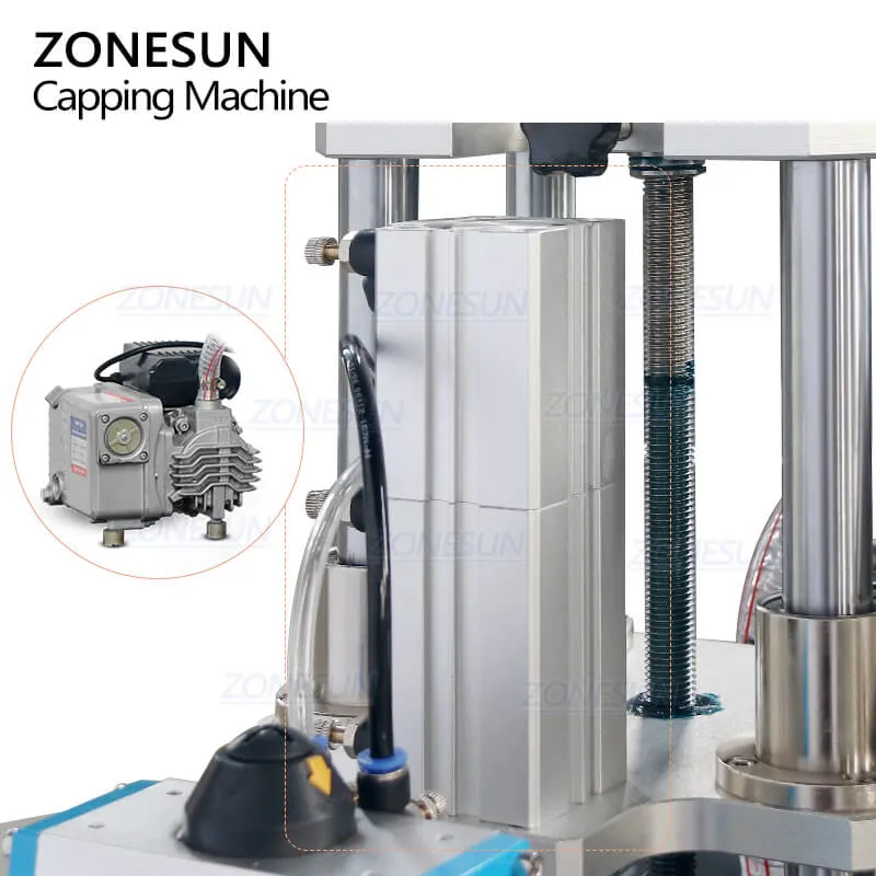 ZS-XG201 Semi-automatic Desktop Vacuum Metal Twist-off Caps Bottle Lid Capping Machine For Honey Jar Fruit Jam Glass Bottles